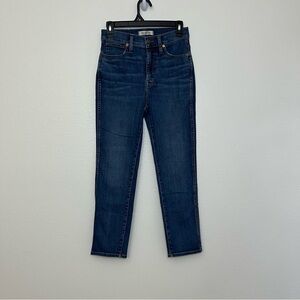 Madewell stovepipe woman’s Blue Jeans sz 25 style #AJ204 high rise skinny ankle